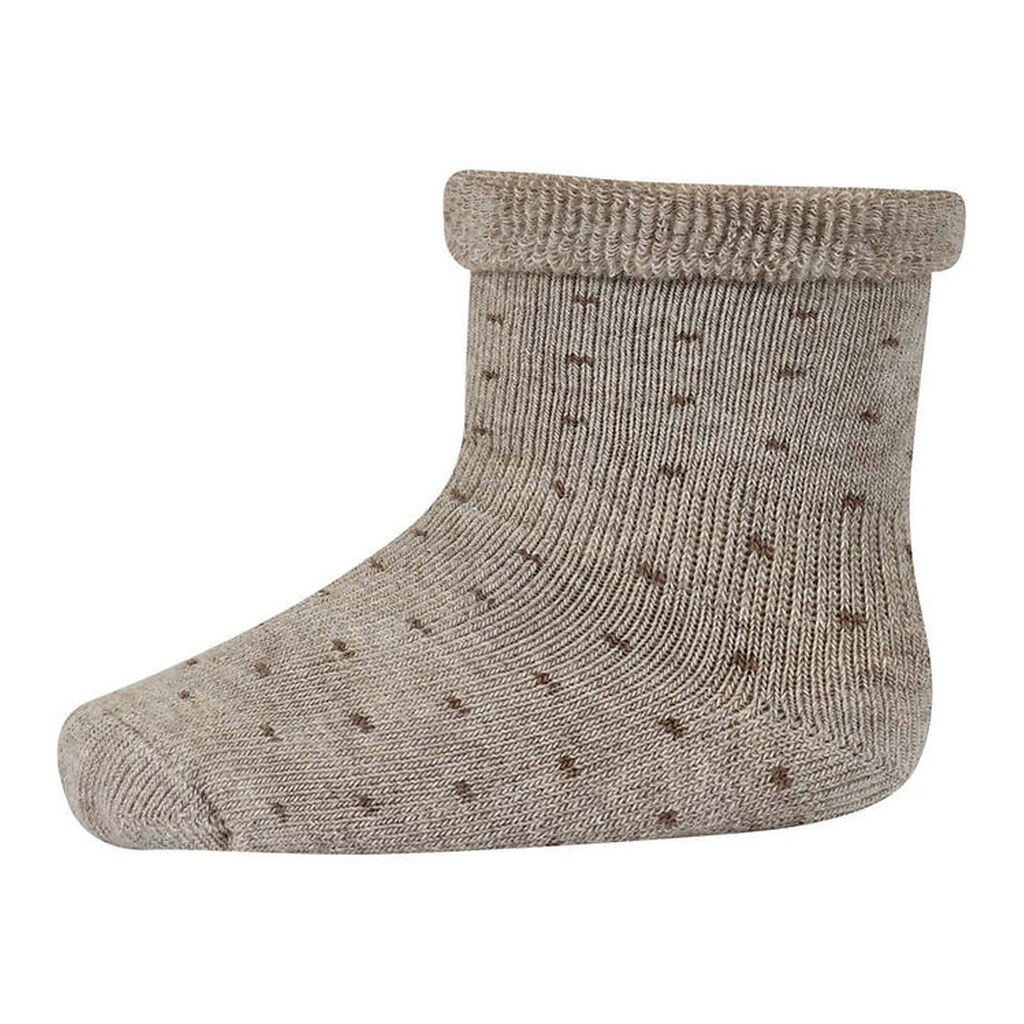 MP Gåstrømper - Uld - Light Brown Melange