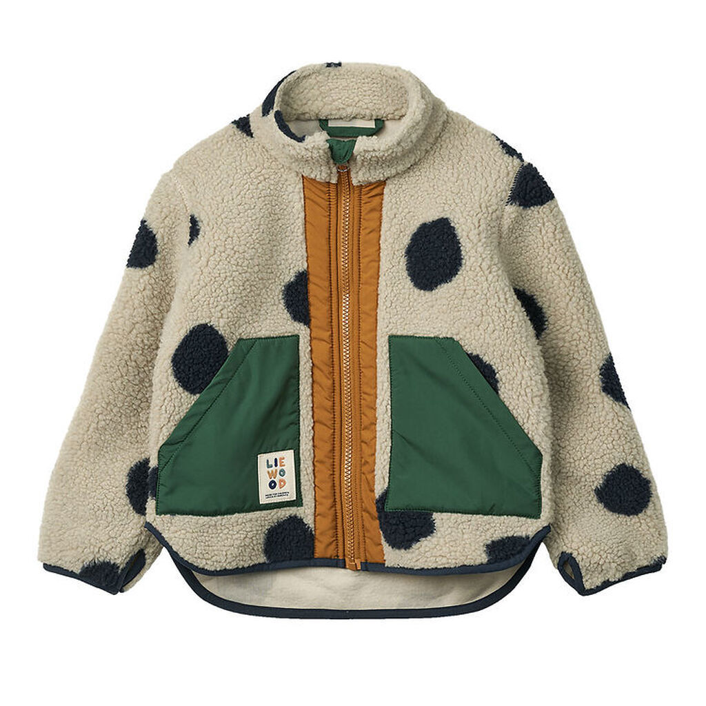 Liewood Fleecejakke - Noam - Spot Dots/Mist