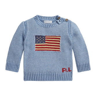 Polo Ralph Lauren Bluse - Strik - Blue Heather