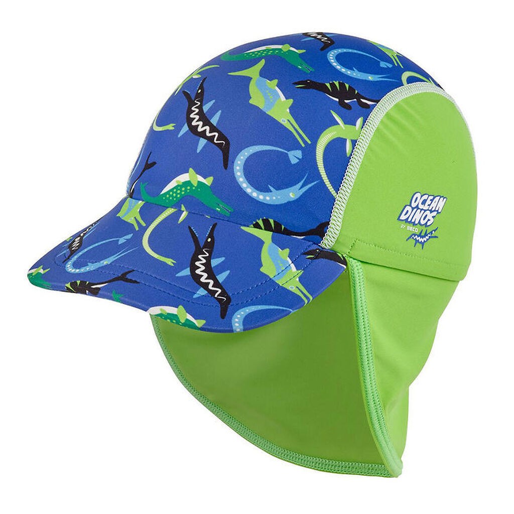 BECO Legionærhat - Ocean Dinos - UV50+ - Blå/Grøn