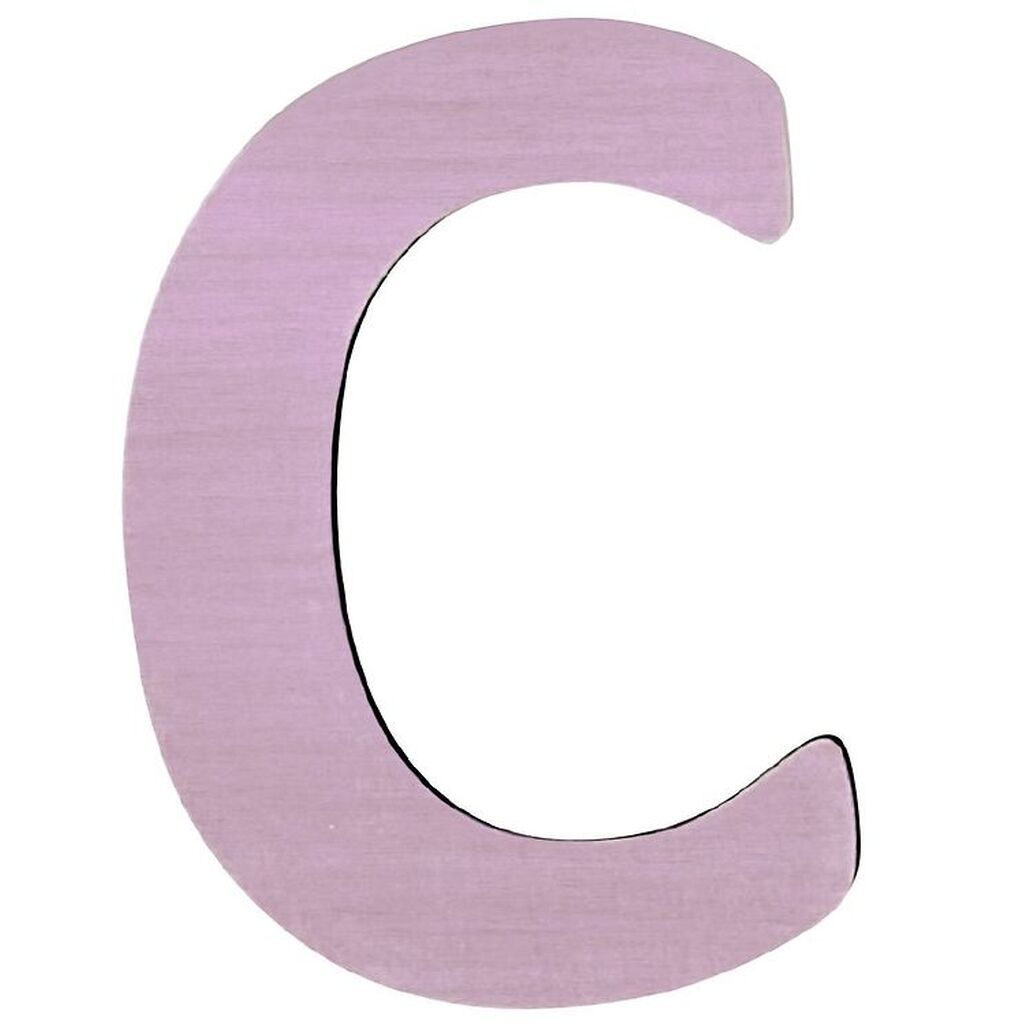 Sebra Træbogstaver - C - Pastel Pige