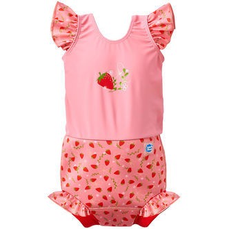 Splash About Blebadedragt - Happy Nappy Costume - Strawberry Fie