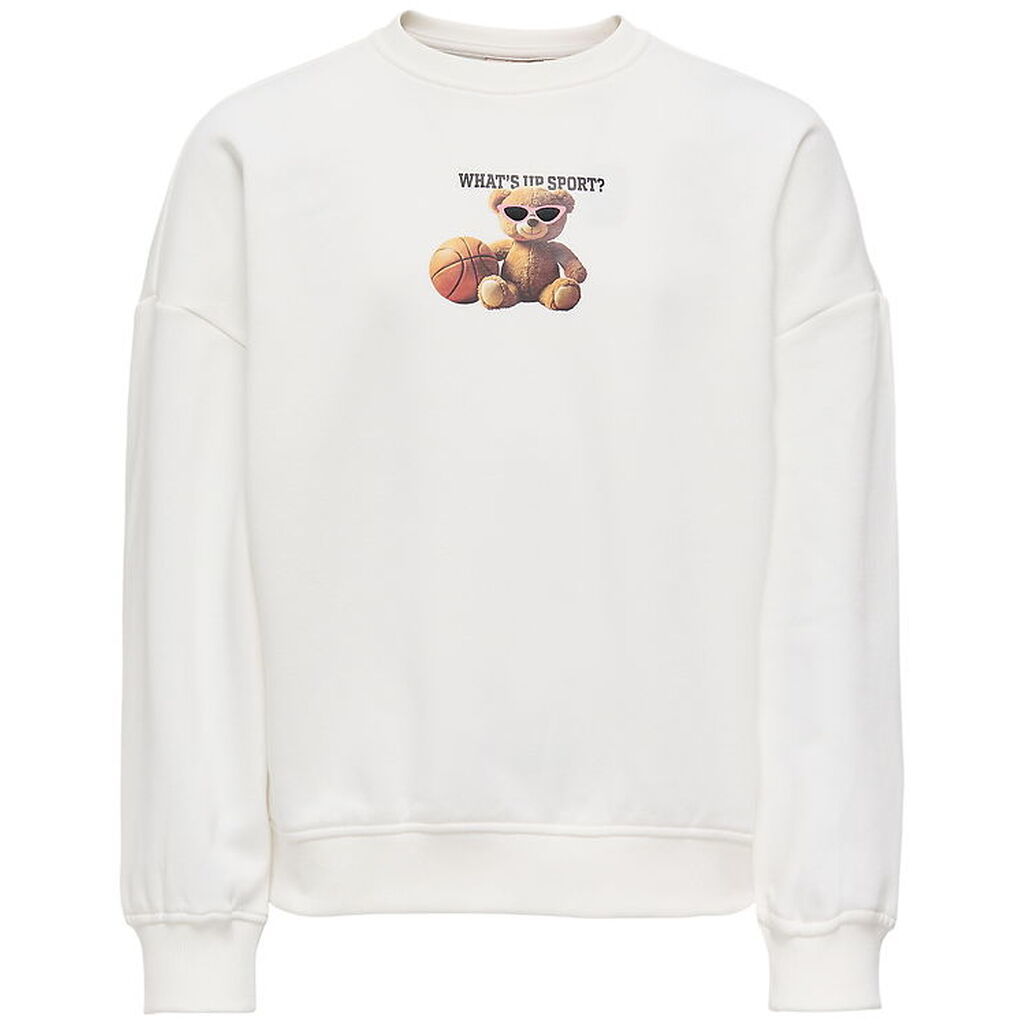 Kids Only Sweatshirt - KogBila - Egret/Sport