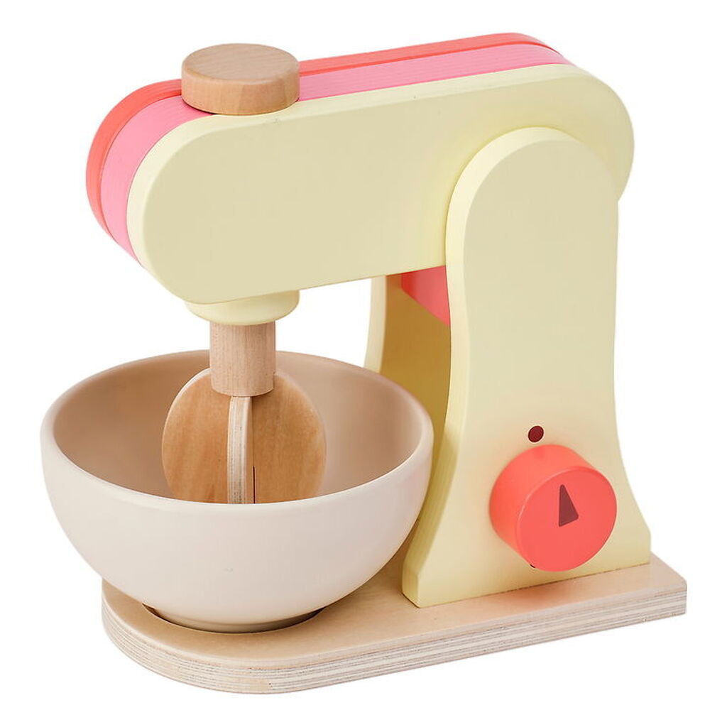 Kids Concept Røremaskine - Træ - 17 cm - Lysegul/Rosa