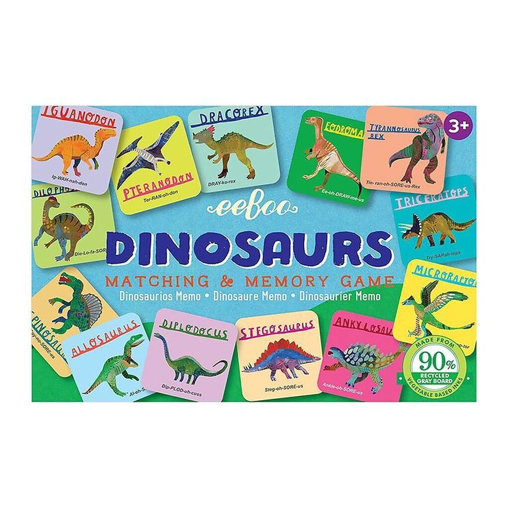 Eeboo Spil - Huskespil - Dinosaur