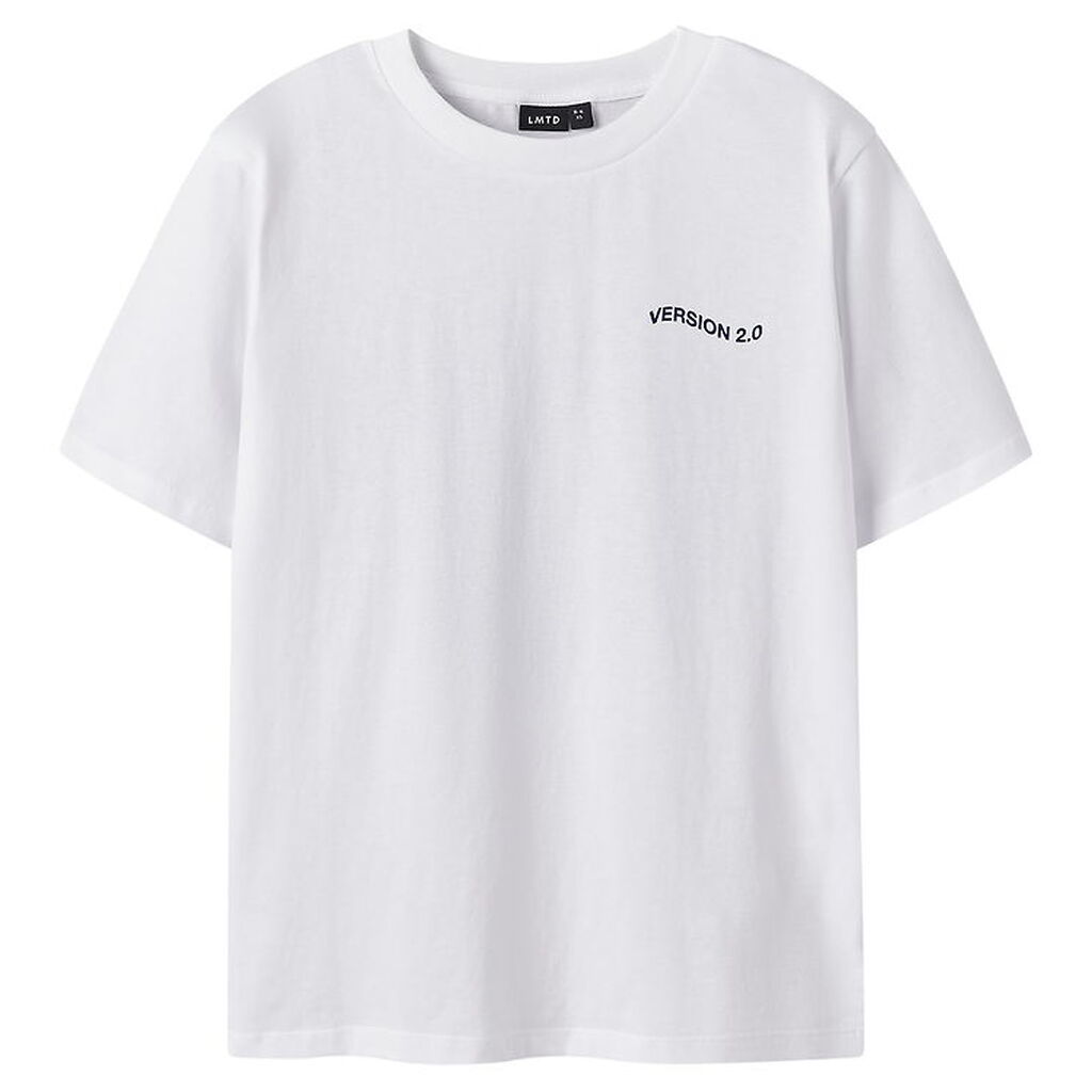 LMTD T-shirt - NlfHeart - Bright White/Blå