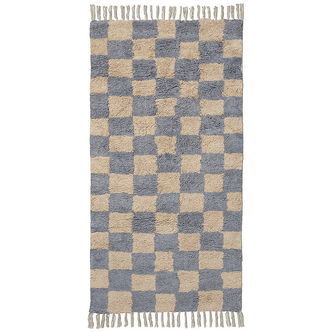 Ferm Living Gulvtæppe - Mara - 80x150 cm - Mist Blue/Warm Sand