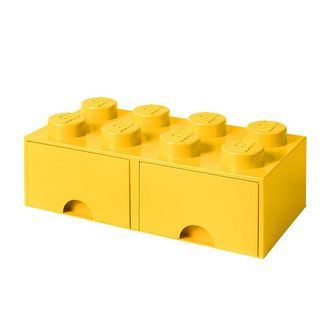 LEGOÂ® Storage Opbevaringsskuffe - 8 Knopper - 50x25x18 - Gul