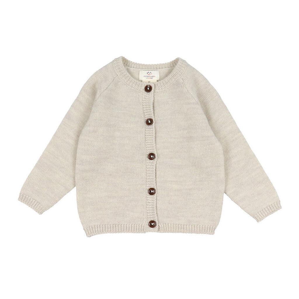 Copenhagen Colors Cardigan - Uld - Pale Cream Melange