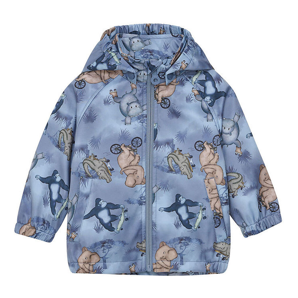 Minymo Softshelljakke - Flint Stone m. Print