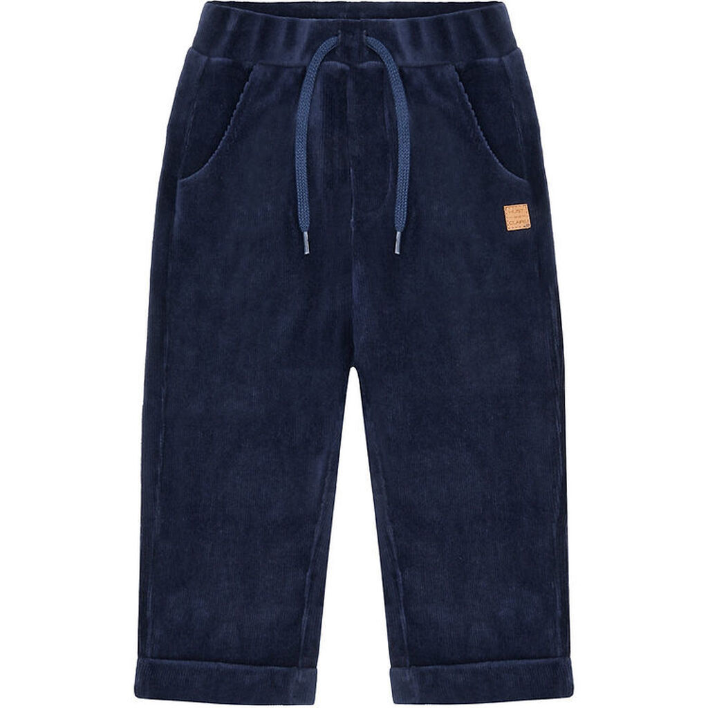 Hust and Claire Fløjlsbukser - HCGarry Ottoman - More Navy