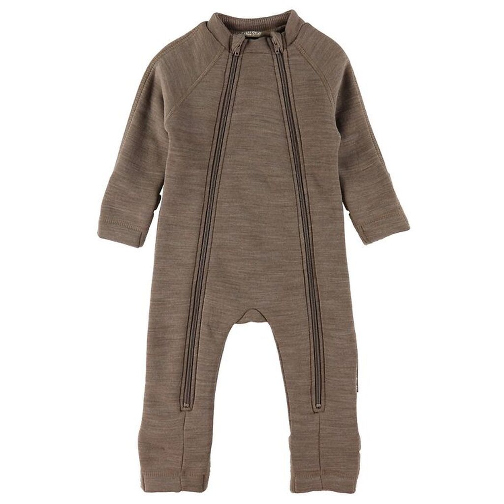 Smallstuff Køredragt m. Lynlåse - Uld - Nature