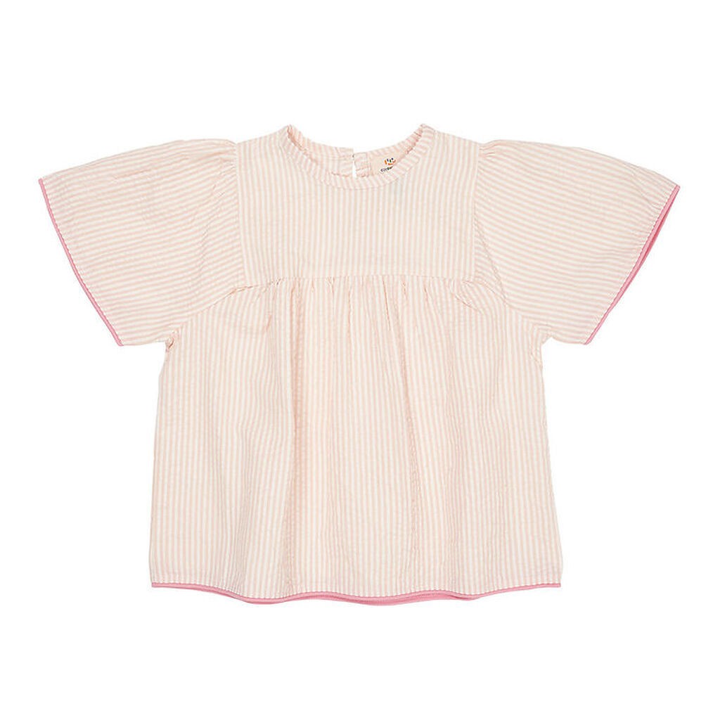 Copenhagen Colors T-shirt - Dusty Rose W. Cream Stripe W. Pink