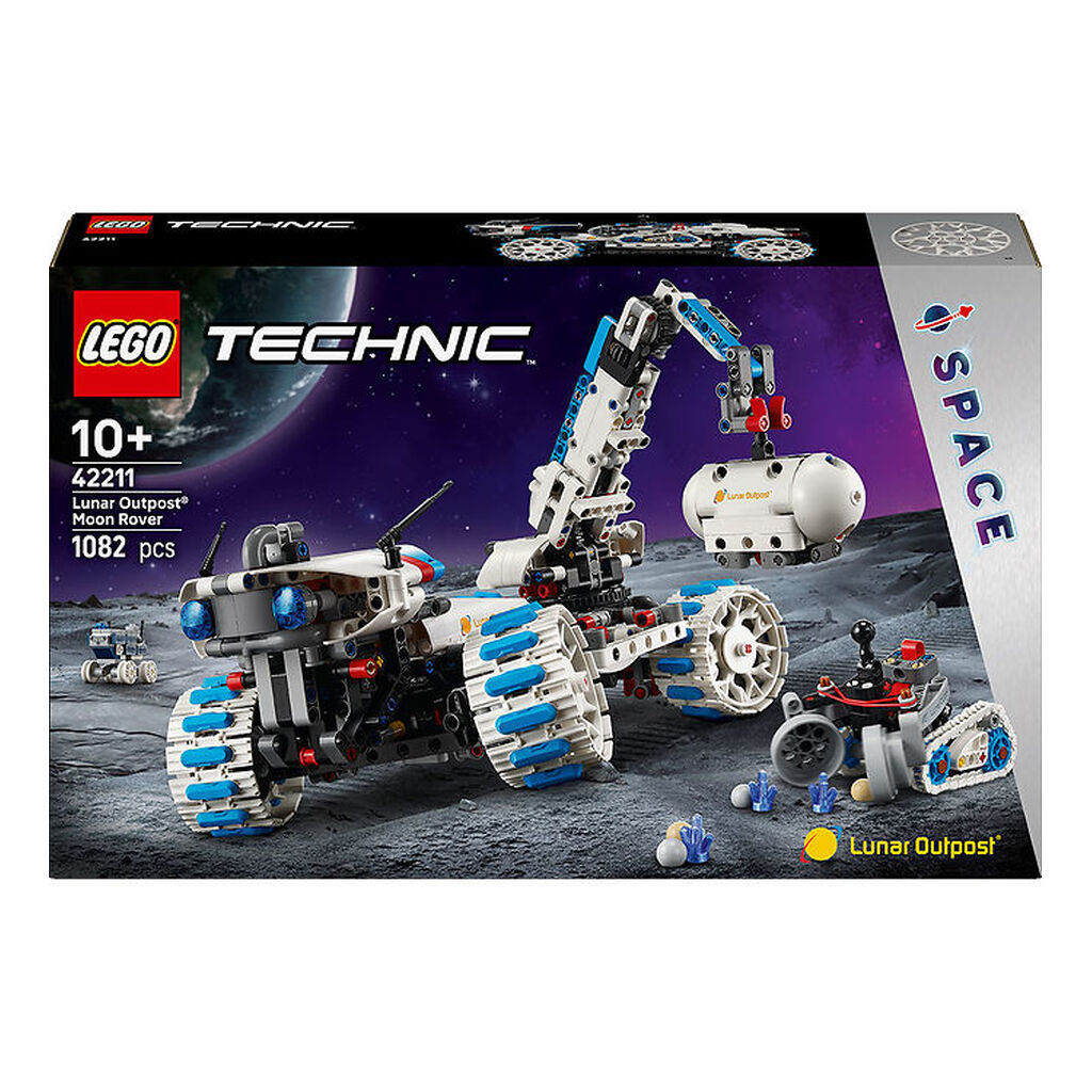 LEGOÂ® Technic - Lunar Outpost Månerover Rumfartøj 42211 - 1082 D
