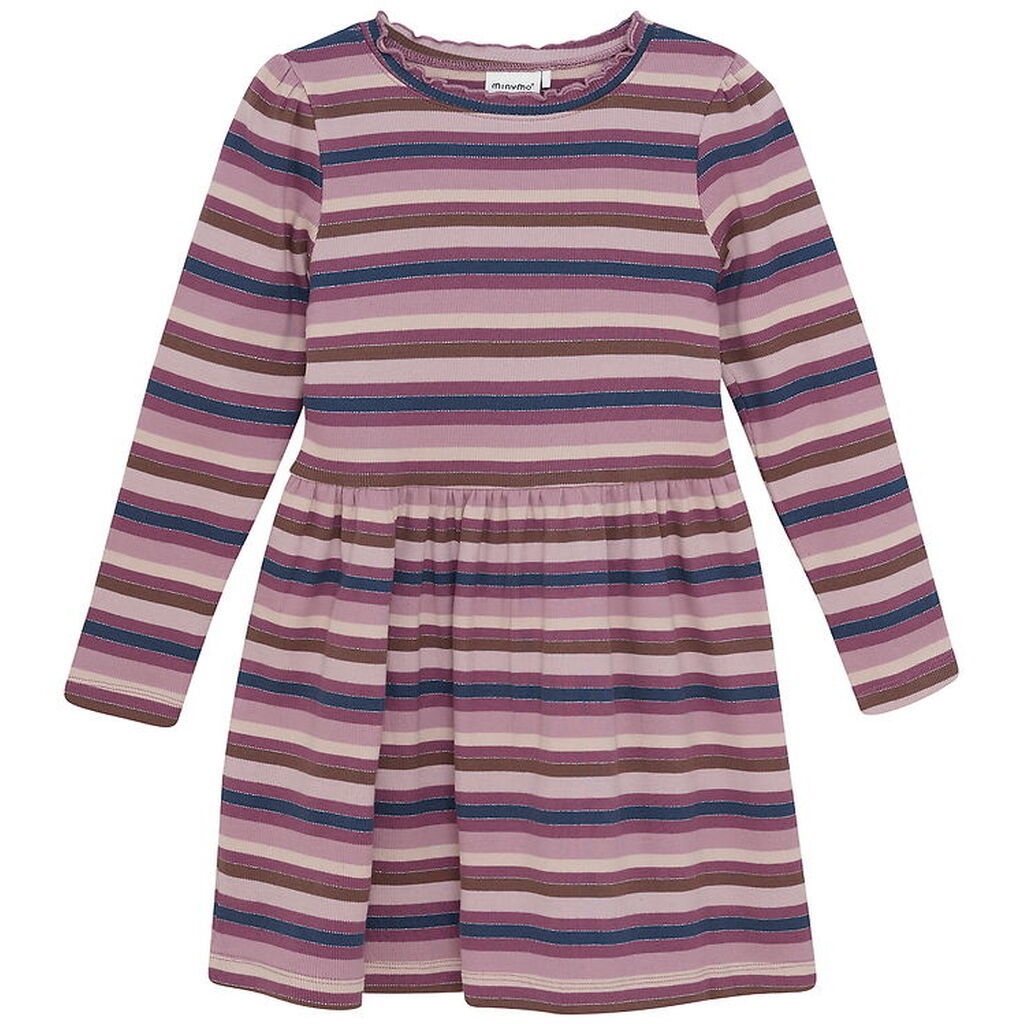 Minymo Kjole - Rib - Rose Brown