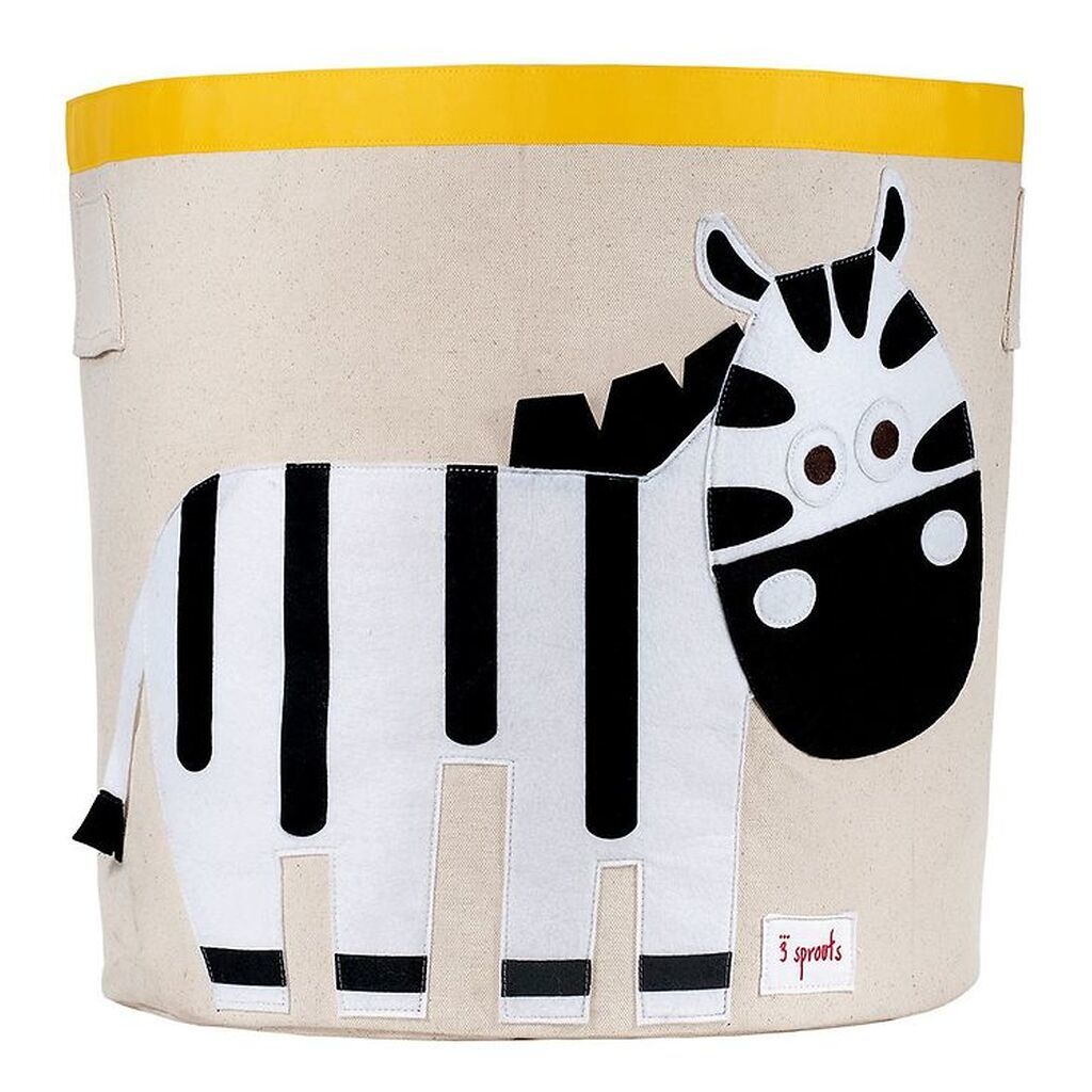 3 Sprouts Opbevaringskurv - 44,5x43 - Zebra