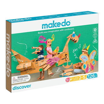 MakeDo Værktøj til Pap - Discover - 126 Dele