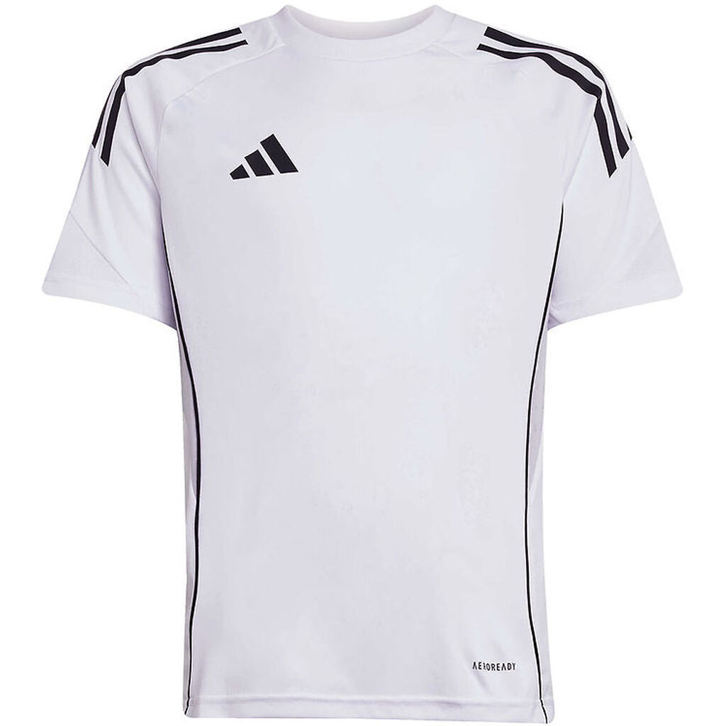 adidas Performance T- shirt - Tiro25C - Hvid m. Sort/Grå