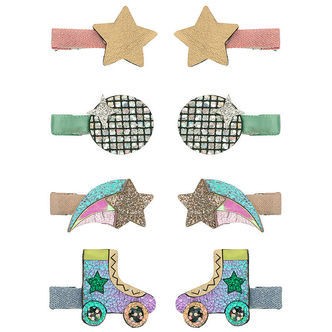 Mimi & Lula Hårklips - 8-pak - 3 cm - Mini Disco Diva Dancing Qu