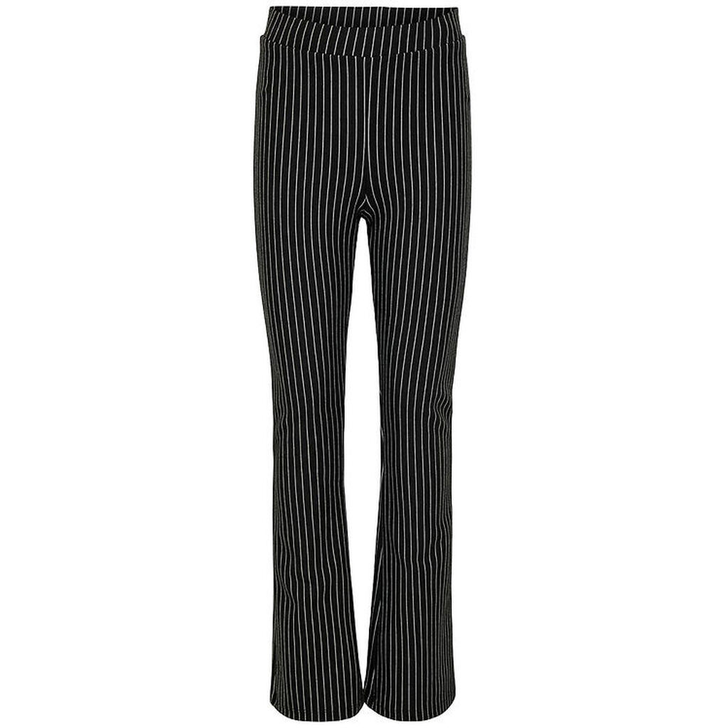 Kids Only Bukser - KogBlair Striped Flared - Black/Cloud Dancer