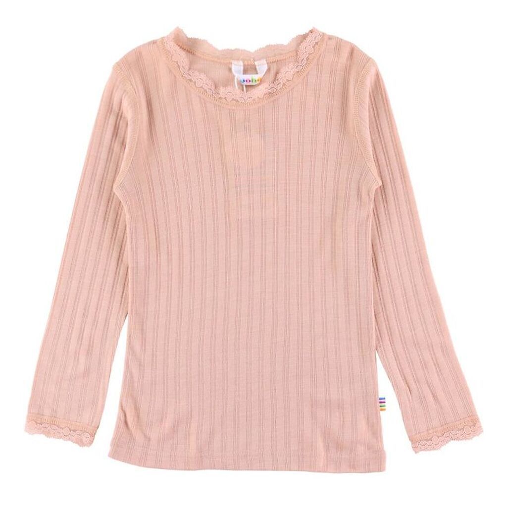 Joha Bluse - Uld/Silke - Fersken