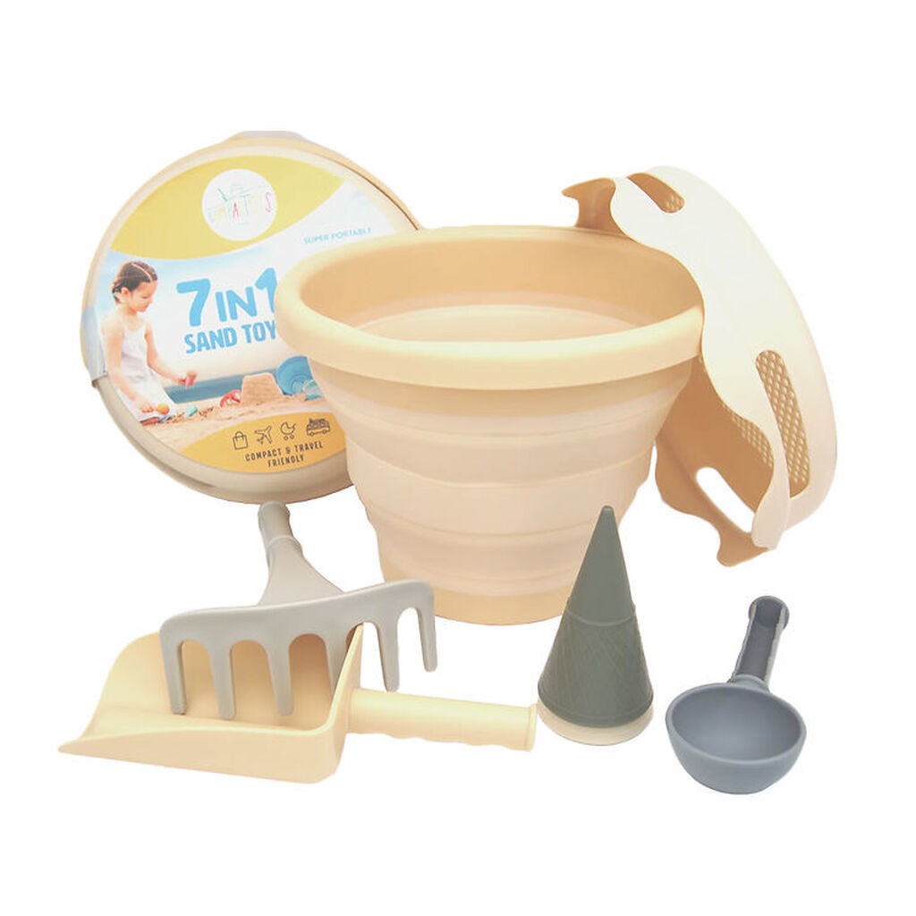Compact toys Strandsæt - 7 Dele - Beige