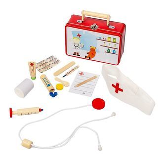 Molly & Rose Doktorkuffert - 12 dele - Træ