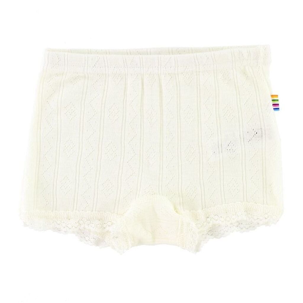 Joha Hipsters - Uld/Silke - Råhvid m. Mønster