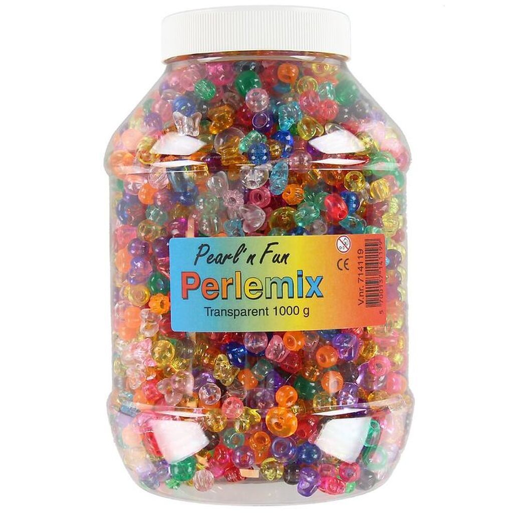 Pearl'n Fun Perler - 1000 gram - Transparent