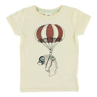 En Fant T-shirt - Creme m. Isbjørn