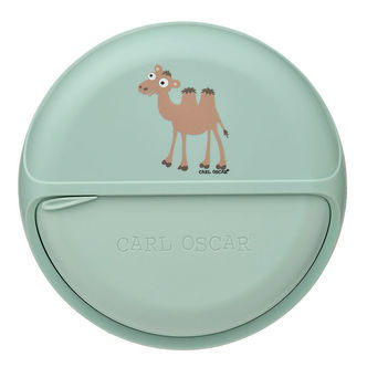 Carl Oscar Snackboks - MiniDisc - 12 cm - Grøn m. Kamel