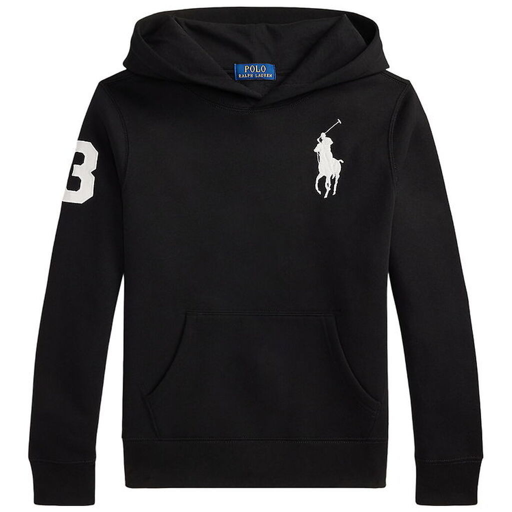 Polo Ralph Lauren Hættetrøje - Sort m. Hvid
