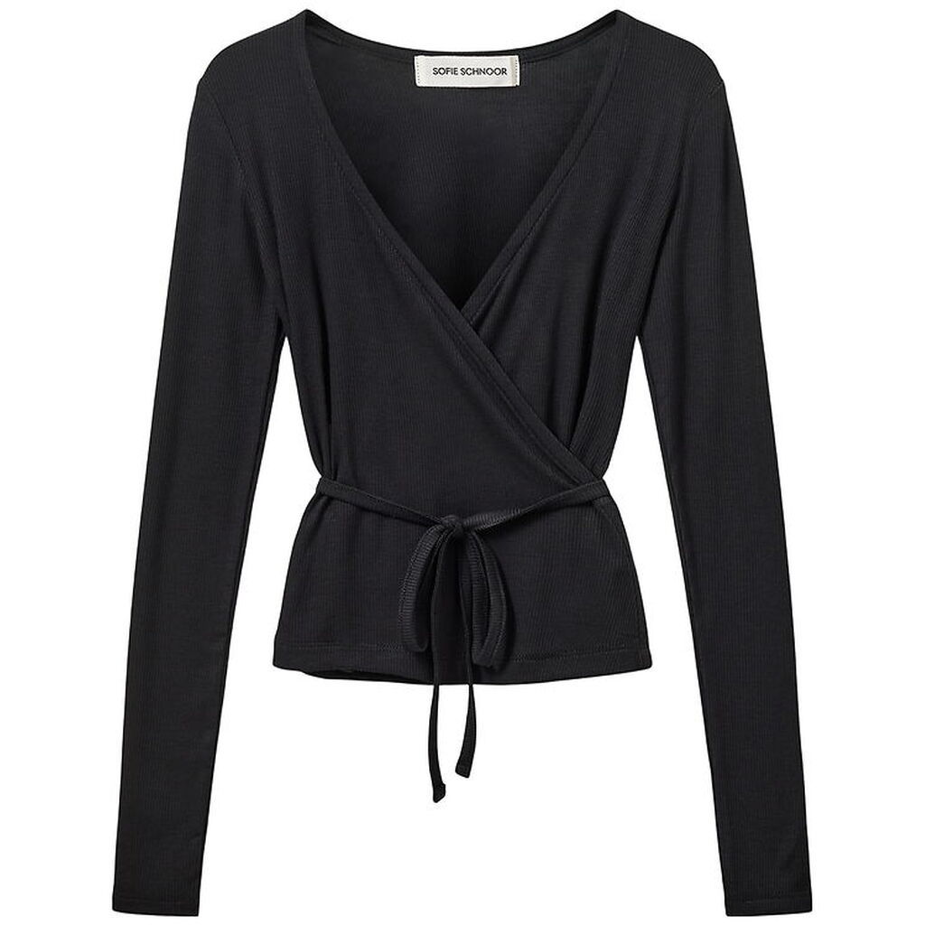 Sofie Schnoor Cardigan - Rib - Viskose - Joodysy - Black