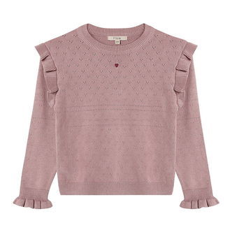 Fliink Bluse - Strik - Fame O-Neck - Woodrose