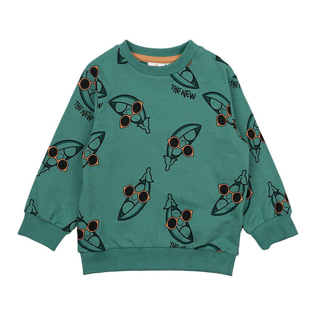 The New Siblings Sweatshirt - TnstNeo - Bottle Green m. Ærter