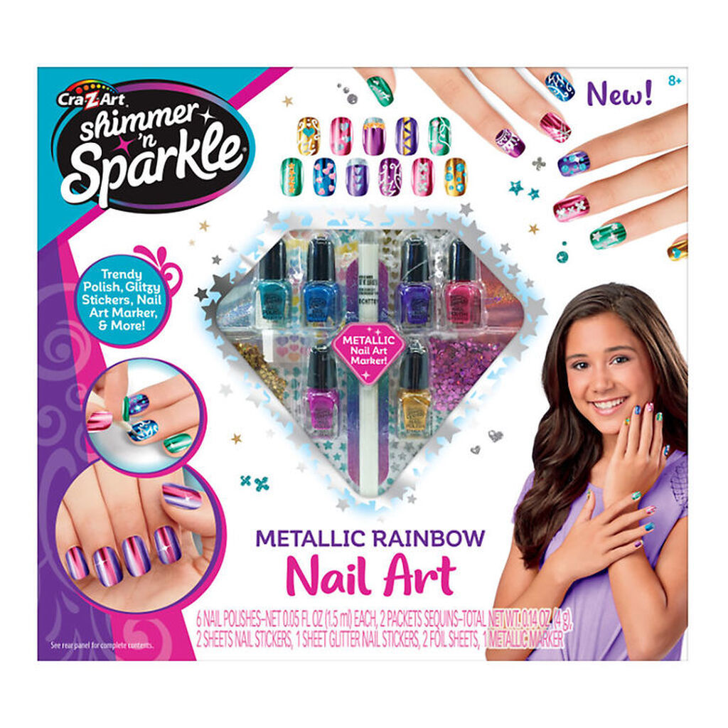 Shimmer N Sparkle Kreasæt - Nail Art