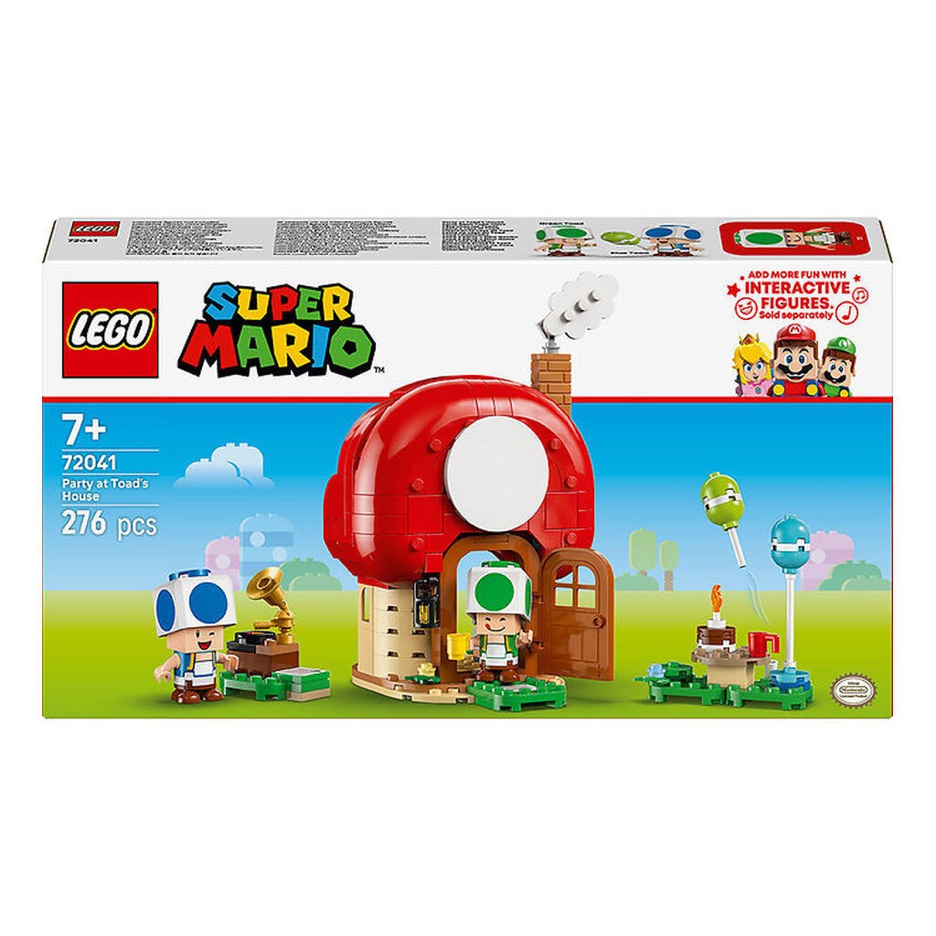 LEGOÂ® Super Mario - Fest I Toads Hus 72041 - 276 Dele