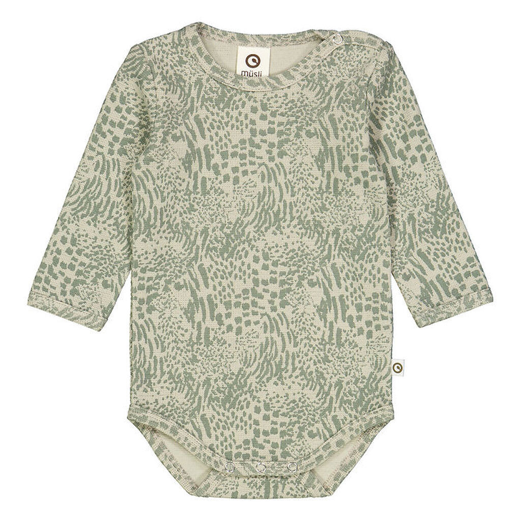 Müsli Body l/æ - Leopard - SofT Green/Poetry Green