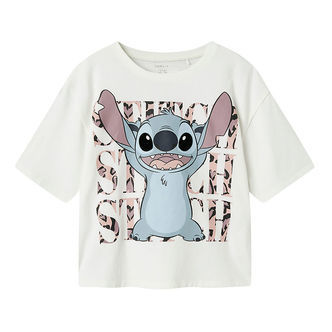 Name It T-shirt - NkfJixi - Stitch - Bright White