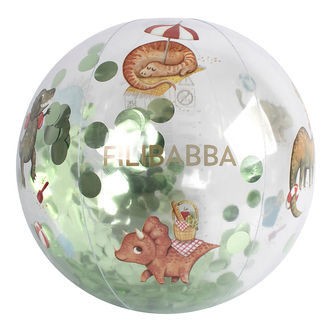 Filibabba Badebold - Alfie - 40 cm - Dino Beach m. Konfetti