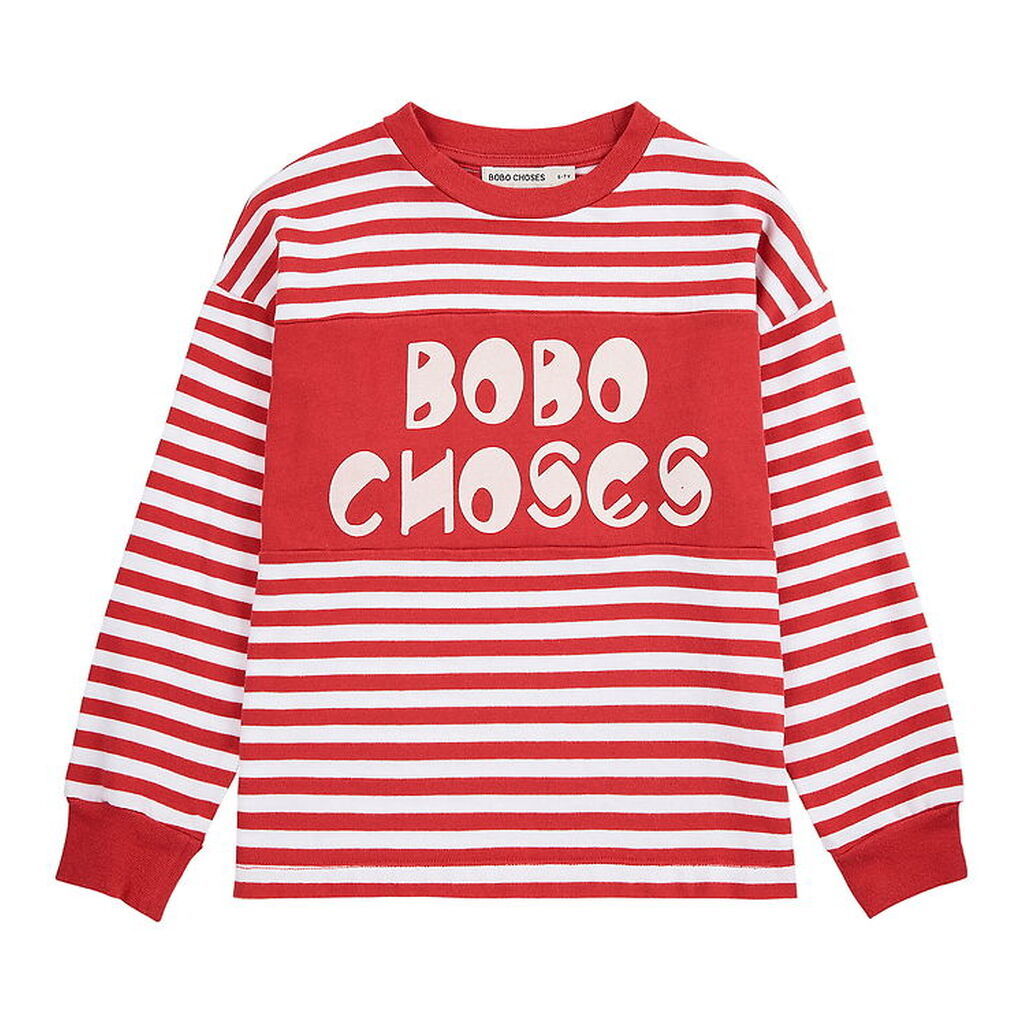 Bobo Choses Bluse - Stripes - Rød