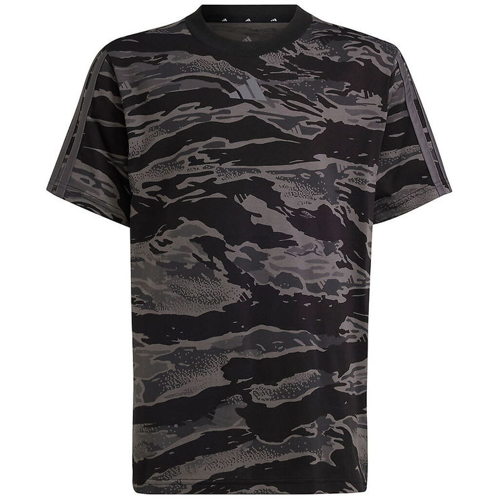 adidas Performance T-shirt - J Camo - Black/Grefiv