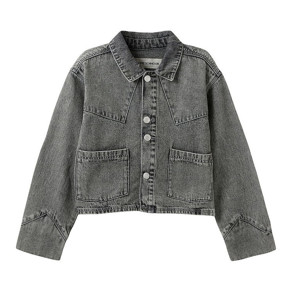 Sofie Schnoor Denimjakke - Amayasy - Stone grey