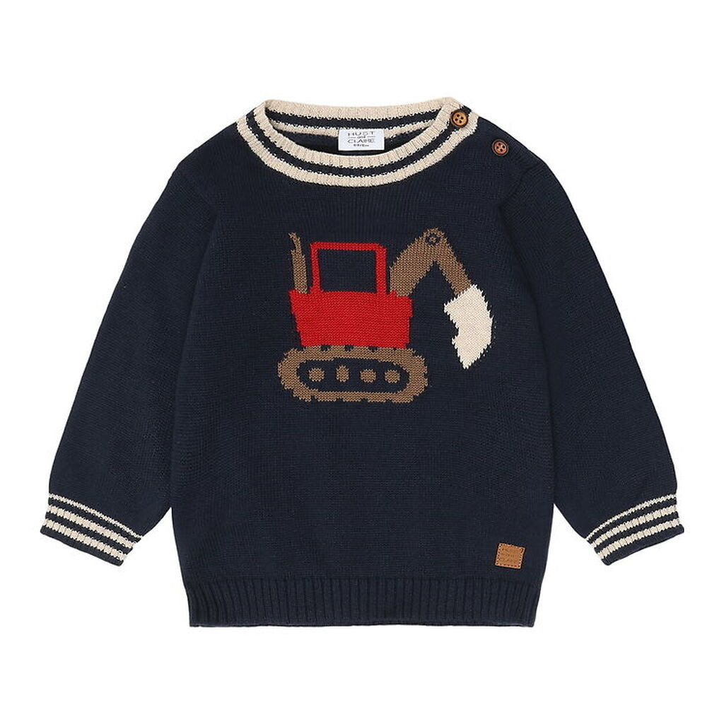 Hust and Claire Bluse - Strik - HcPilou - More Navy m. Gravemask