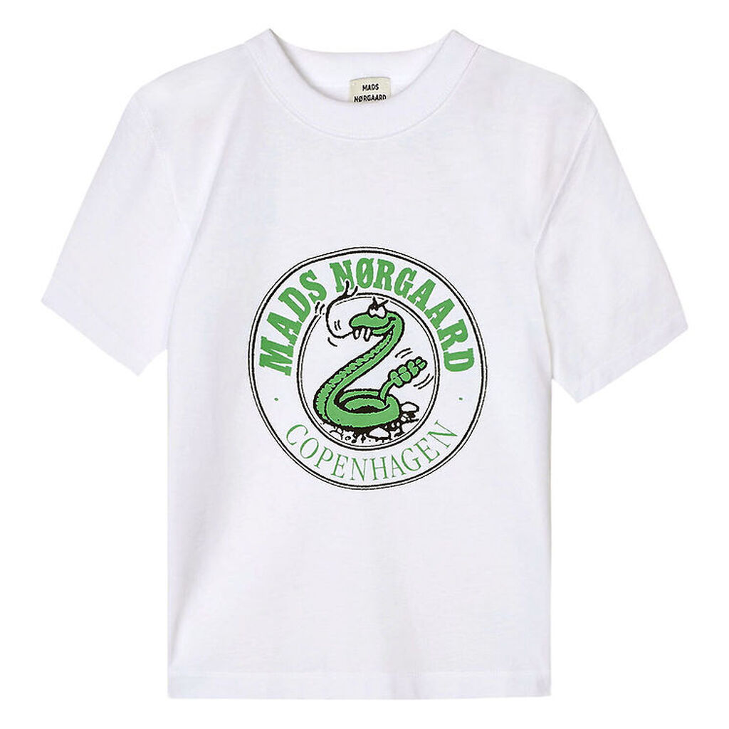 Mads Nørgaard T-shirt - Theo - Snow White/Snake