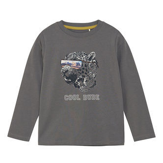 Minymo Bluse - Gargoyle m. Leopard