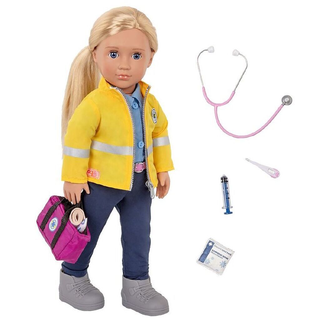 Our Generation Dukke - 46 cm - Kaylin - Ambulancefører