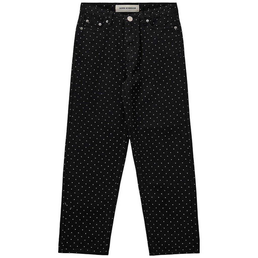 Sofie Schnoor Jeans - Denim - Sort m. Prikker