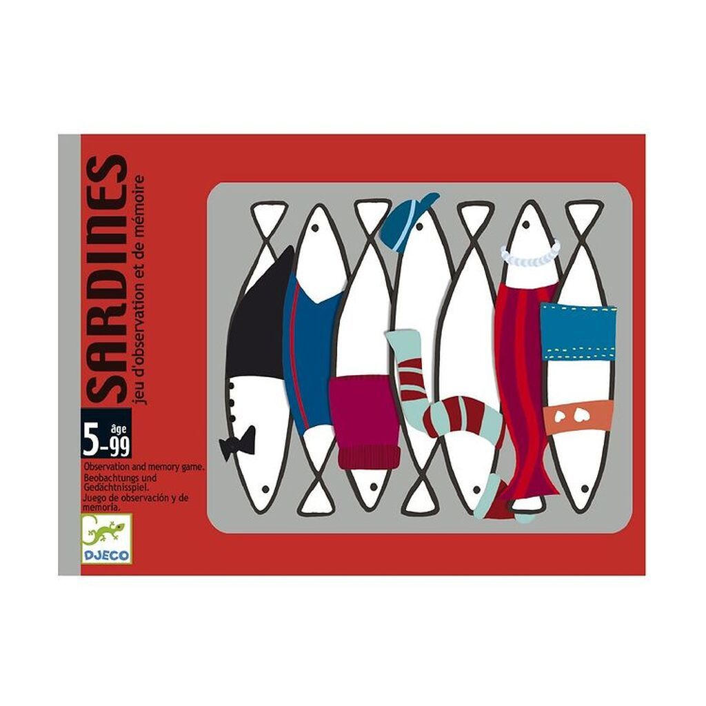 Djeco Kortspil - Huskespil - Sardiner