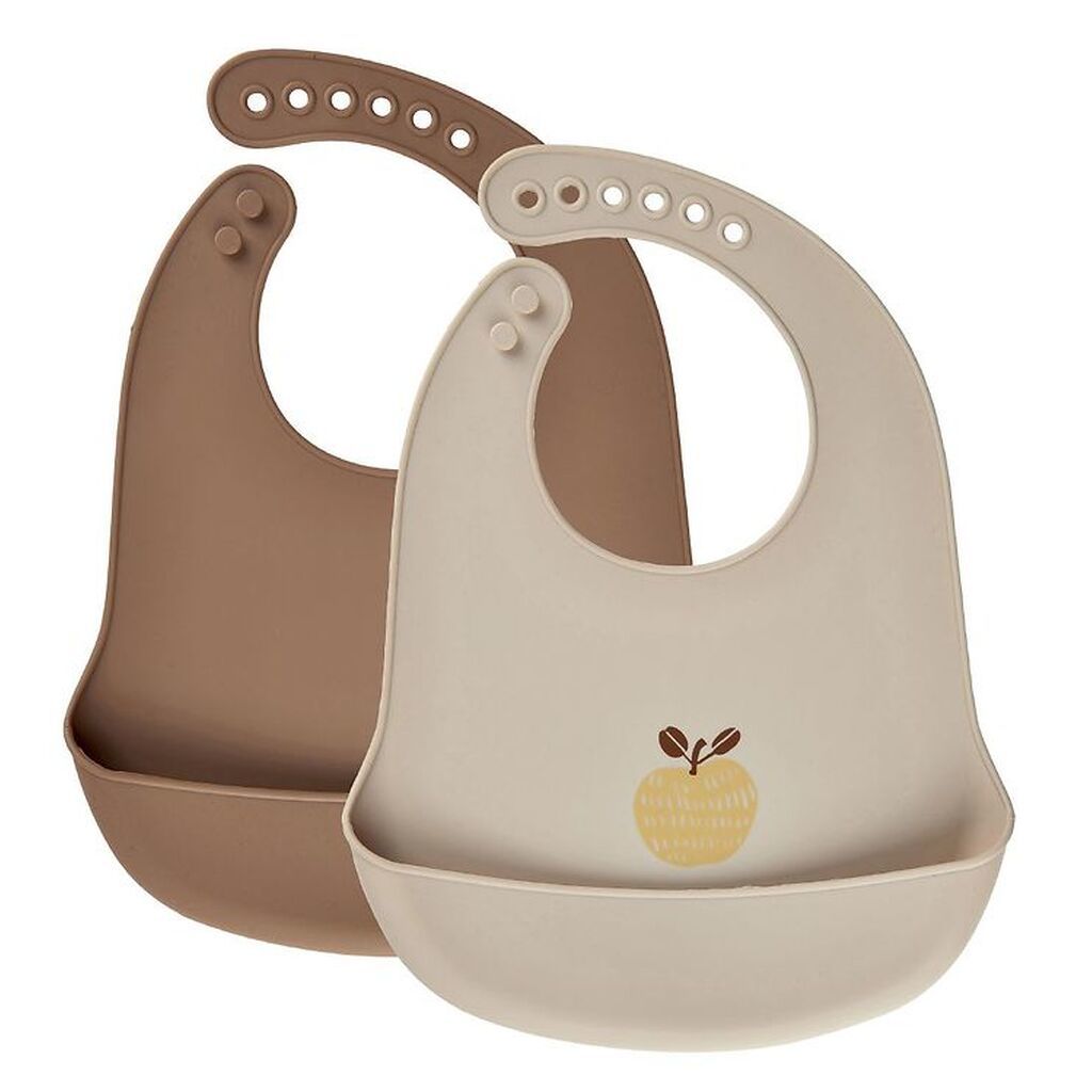 CeLaVi Hagesmæk - 2-pak - Silikone - Rubber m. Æble